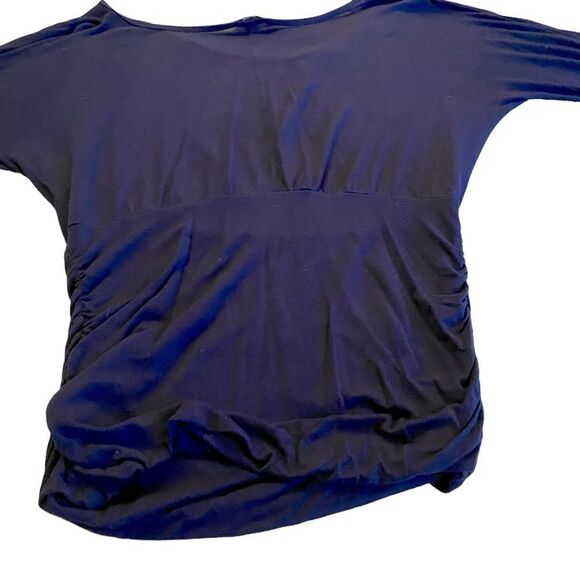 EUC Stretchy Navy Storm Waist Hugging Top - Picture 5 of 6